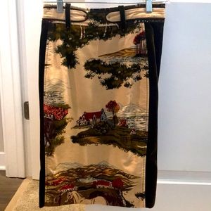 Anthropologie scenic pencil skirt